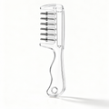 Tressmio clear scalp applicator comb with six rounded roller tips