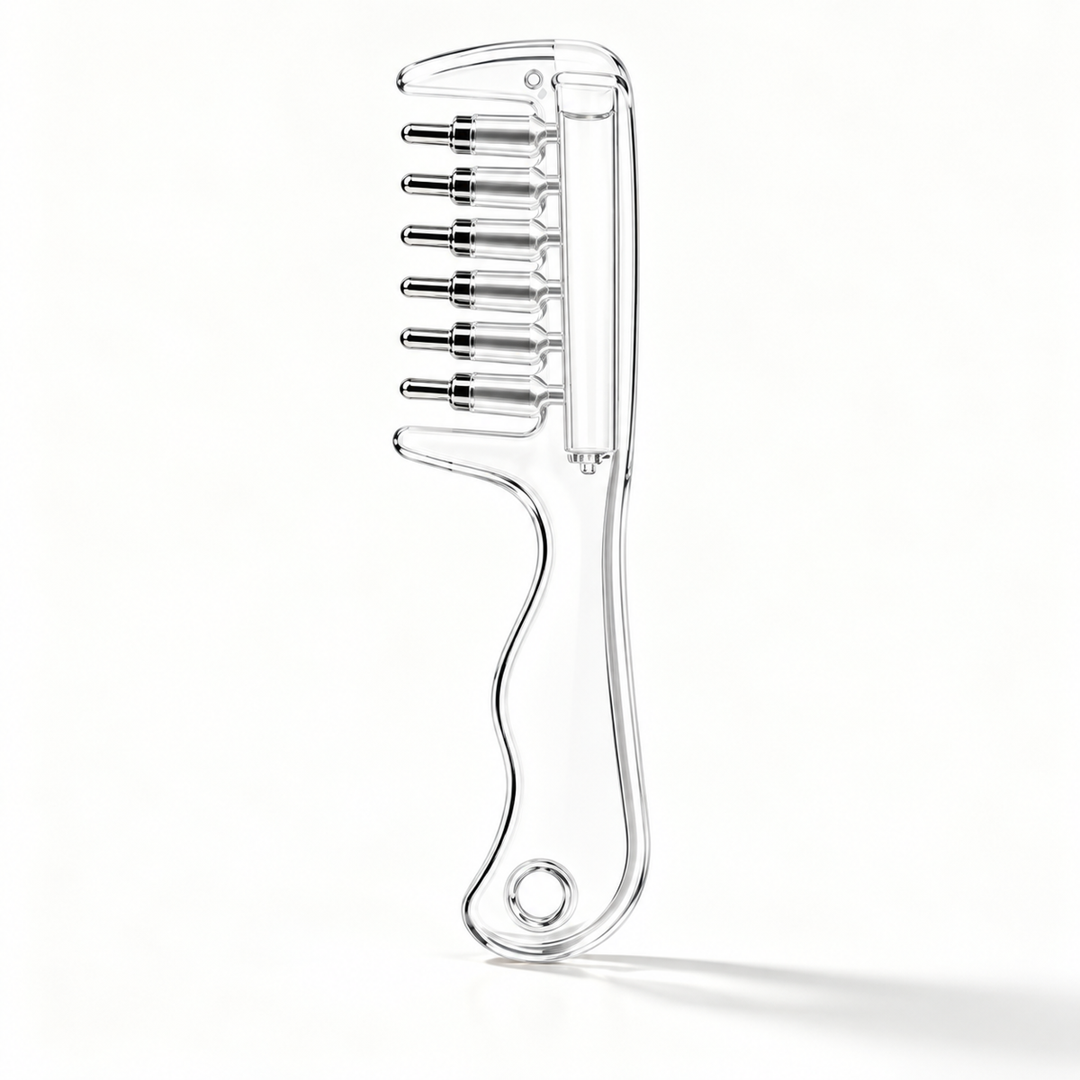 Tressmio clear scalp applicator comb with six rounded roller tips