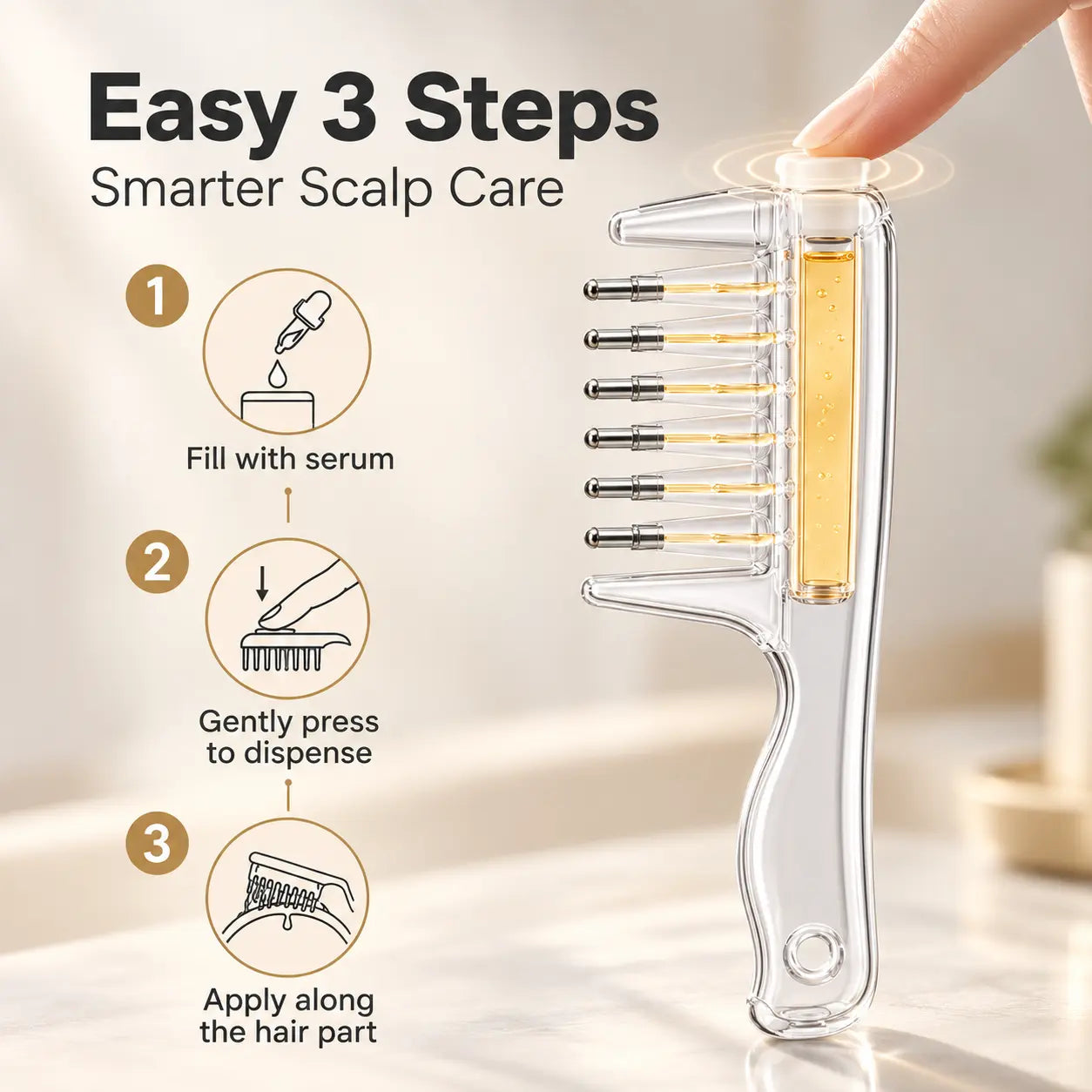 Tressmio scalp applicator comb — detail image 3